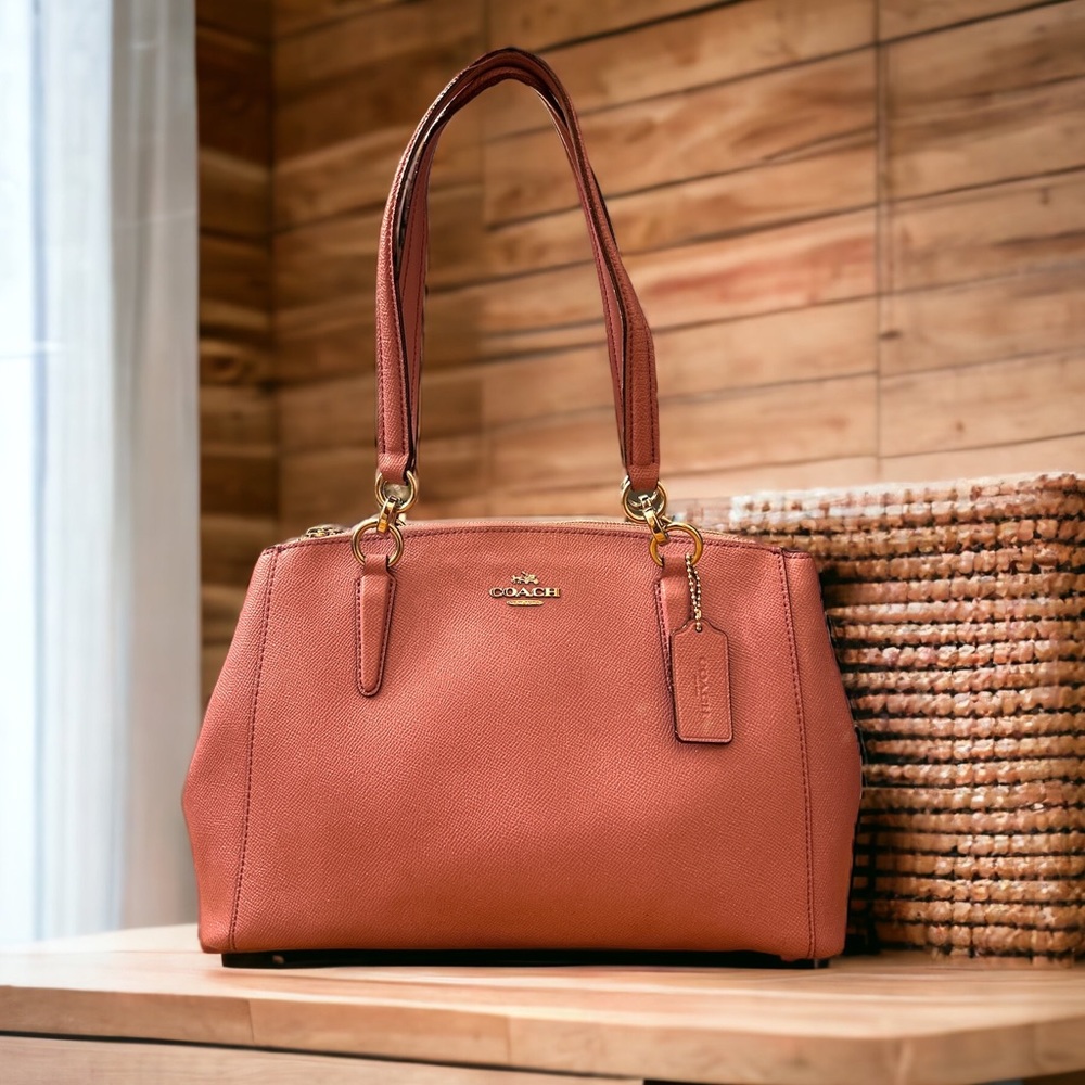 Coach Christina Carryall Periwinkle Pink Bag EUC